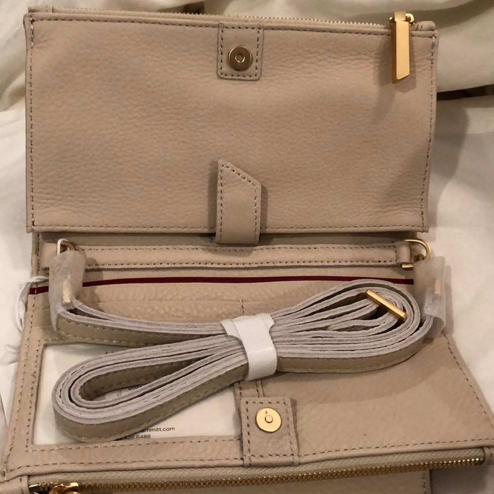 HAMMITT LEVY BENJAMIN CROSSBODY/CLUTCH/SHOULDER in Dandelion Gingham NWT - Picture 5 of 10